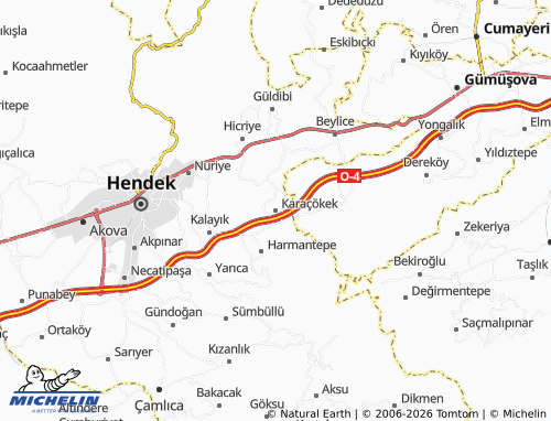 Mappa MICHELIN Karaçökek - ViaMichelin