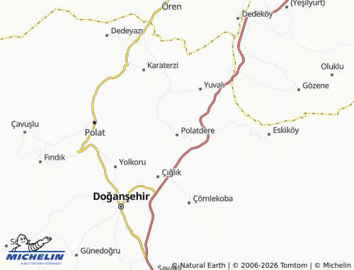 Mapa MICHELIN Polatdere - ViaMichelin