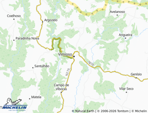 Mapa MICHELIN Vimioso - ViaMichelin