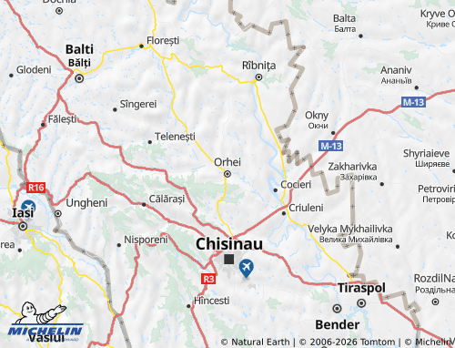 MICHELIN-Landkarte Orhei - ViaMichelin