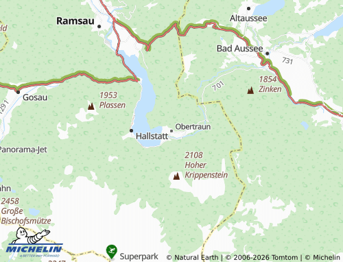 MICHELIN Obertraun map - ViaMichelin