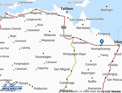 MICHELIN Santo Tomas map - ViaMichelin