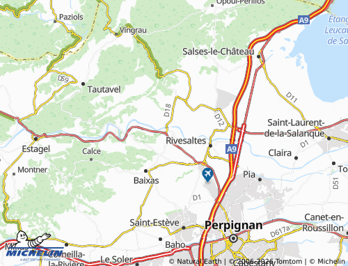 MICHELIN Espira-de-l'Agly map - ViaMichelin