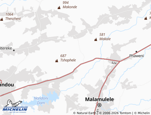 MICHELIN-Landkarte Malamangwa - ViaMichelin