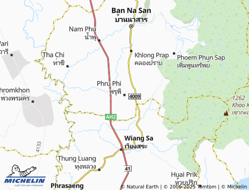 MICHELIN Phru Phi map - ViaMichelin