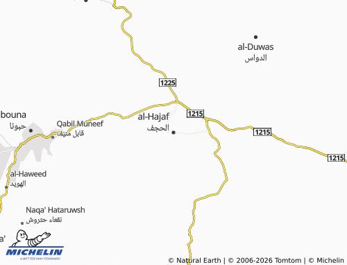 MICHELIN-Landkarte al-Hajaf - ViaMichelin