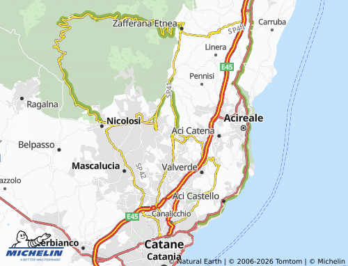 Mapa MICHELIN Viagrande - ViaMichelin