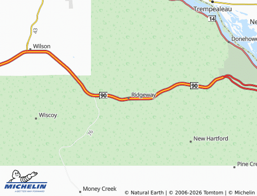 Mapa MICHELIN Ridgeway - ViaMichelin
