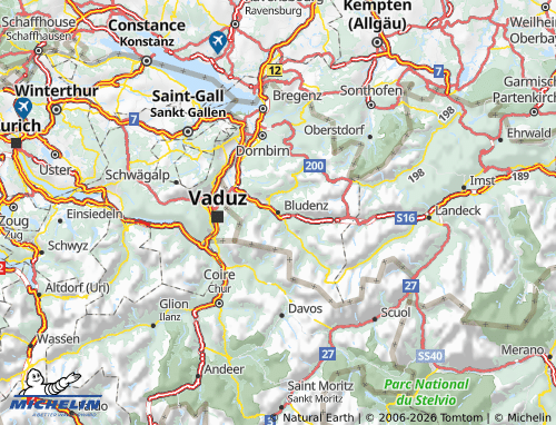 MICHELIN Bludenz map - ViaMichelin