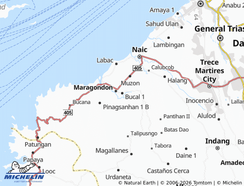 MICHELIN Bucal 1 map - ViaMichelin