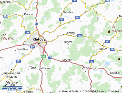 Mappa MICHELIN Kydliny - ViaMichelin