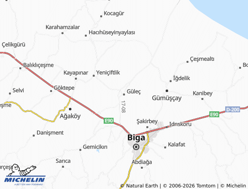 Mappa MICHELIN Güleç - ViaMichelin