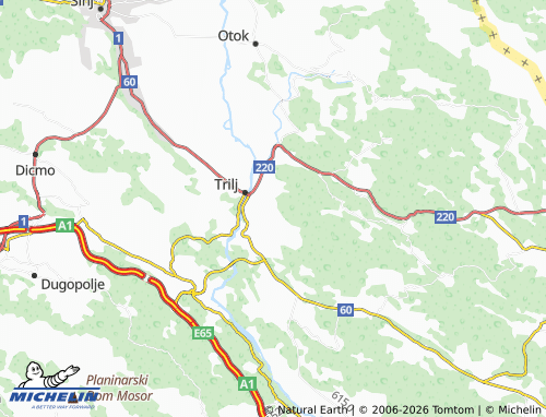 MICHELIN-Landkarte Šušnjare - ViaMichelin