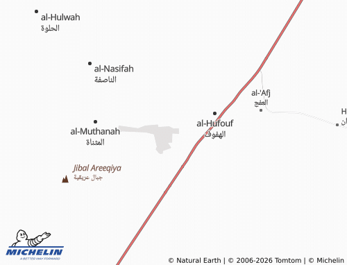 MICHELIN-Landkarte al-Yamamah - ViaMichelin