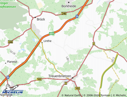 MICHELIN Schlalach map - ViaMichelin