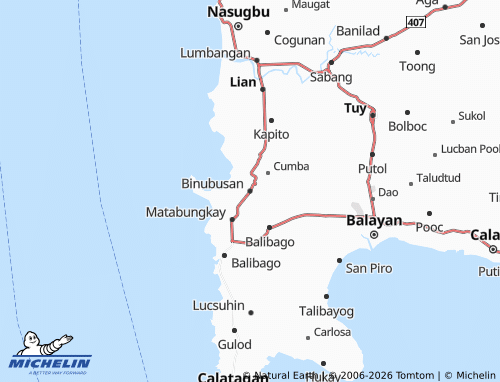 MICHELIN Binubusan map - ViaMichelin