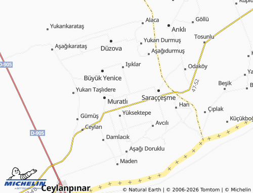 MICHELIN Aktepe map - ViaMichelin