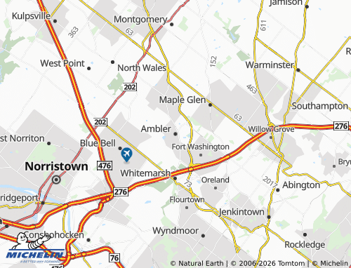 Mappa MICHELIN Ambler - ViaMichelin