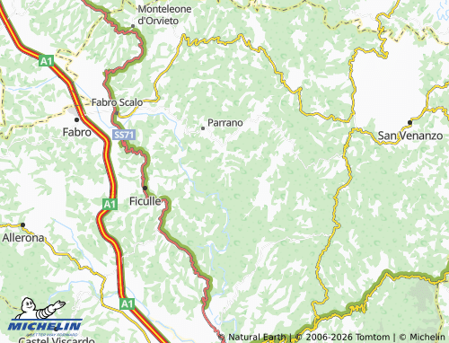 MICHELIN Cantone map - ViaMichelin