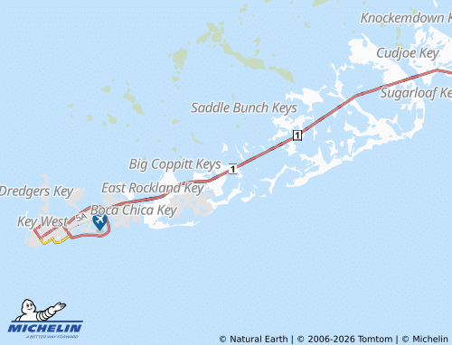 Mappa MICHELIN Big Coppitt Key - ViaMichelin
