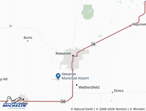Mapa MICHELIN Kewanee - ViaMichelin