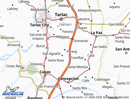 MICHELIN Parang map - ViaMichelin