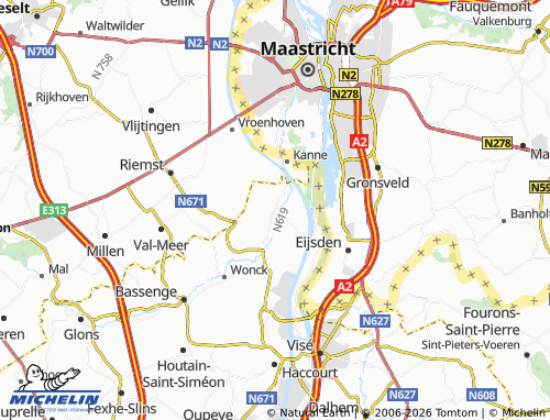 Mappa MICHELIN Eben-Emael - ViaMichelin