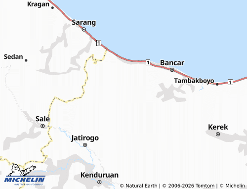 MICHELIN Tengger Kulon map - ViaMichelin