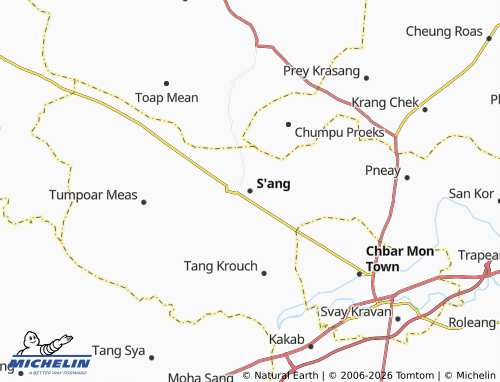 Mappa MICHELIN S'ang - ViaMichelin