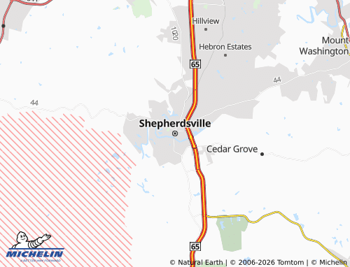 Mappa MICHELIN Shepherdsville - ViaMichelin