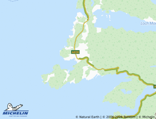Carte MICHELIN Arisaig - ViaMichelin
