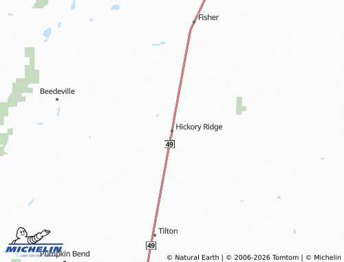 Mapa MICHELIN Hickory Ridge - ViaMichelin