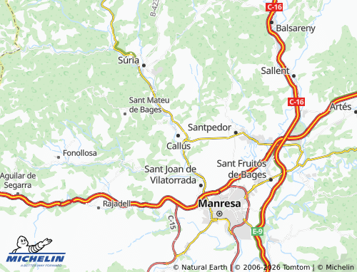 Mapa MICHELIN Callús - ViaMichelin