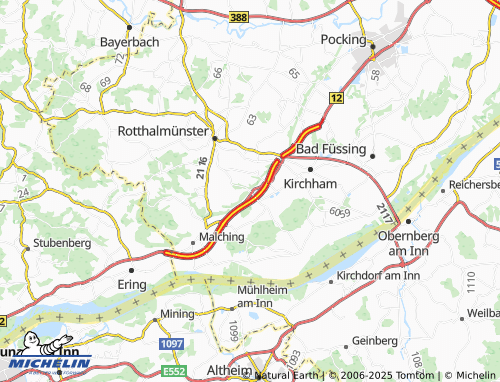 MICHELIN-Landkarte Schambach - ViaMichelin