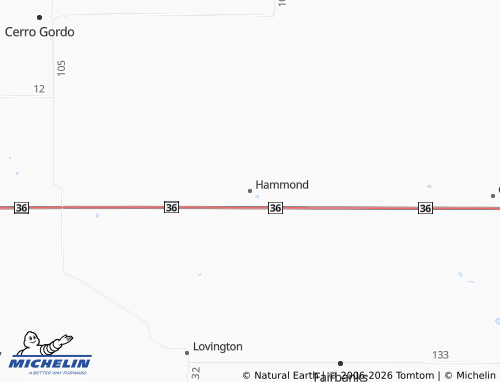 Carte MICHELIN Hammond - ViaMichelin