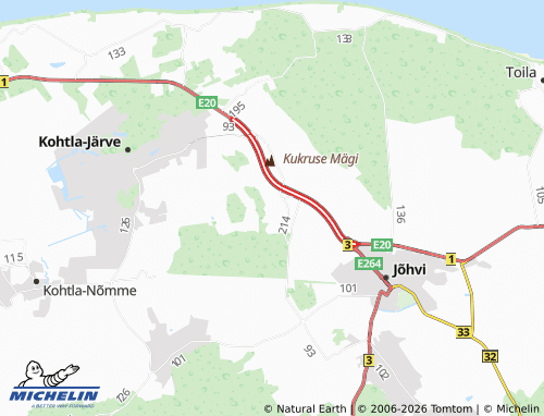 Carte MICHELIN Täkumetsa - ViaMichelin