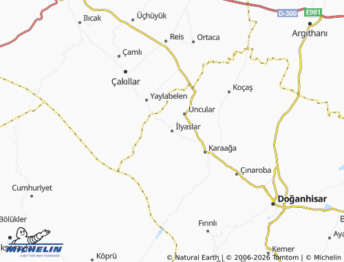 MICHELIN İlyaslar map - ViaMichelin