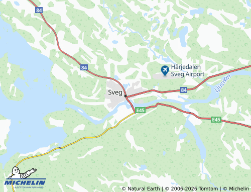 MICHELIN Sveg map - ViaMichelin