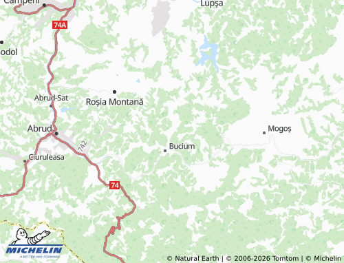MICHELIN Valea Șesii map - ViaMichelin