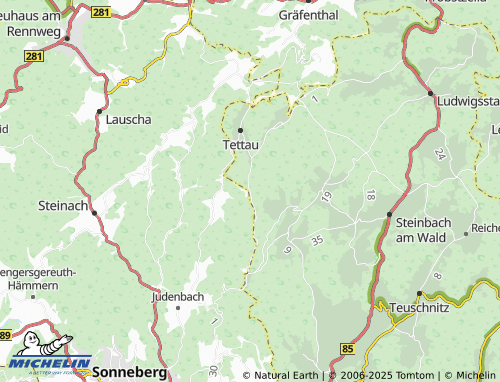 MICHELIN-Landkarte Sattelgrund - ViaMichelin