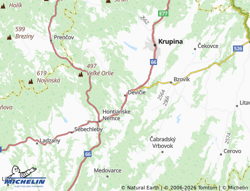 Mappa MICHELIN Devičie - ViaMichelin