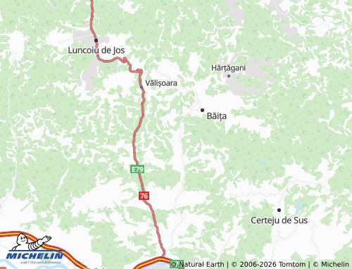 Mappa MICHELIN Crăciunești - ViaMichelin