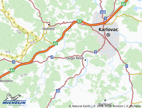 Mapa MICHELIN Lišnica - ViaMichelin