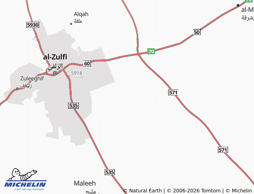 MICHELIN-Landkarte al-Sa'adah - ViaMichelin