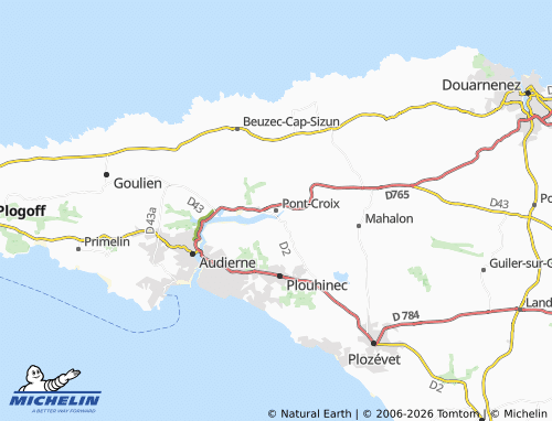 Mappa MICHELIN Pont-Croix - ViaMichelin