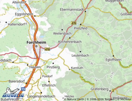 MICHELIN Wiesenthau map - ViaMichelin