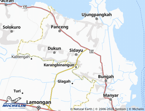 Carte MICHELIN Sambo Gunung - ViaMichelin