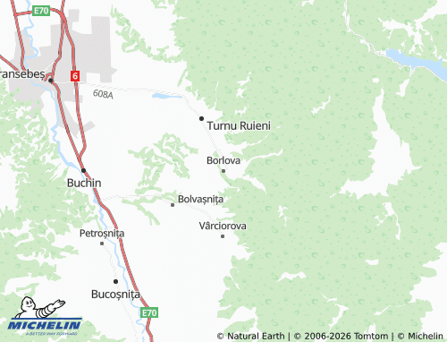 MICHELIN Borlova map - ViaMichelin