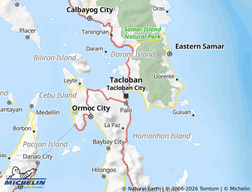 Mapa MICHELIN Eastern Visayas - ViaMichelin