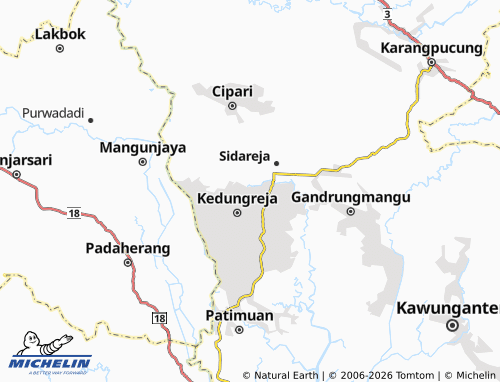 MICHELIN Bangunreja map - ViaMichelin